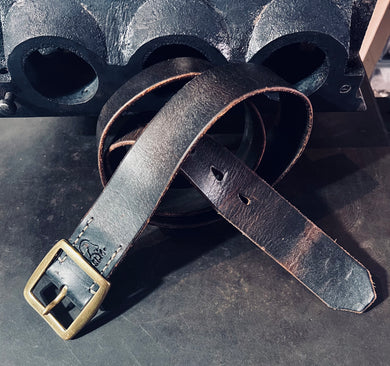 Gürtelriemen Bullenleder Gürtel ca. 4-4,5mm Stärke