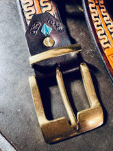 Laden Sie das Bild in den Galerie-Viewer, Exklusiver Gürtel !Einzelstück! Wellen Gürtel