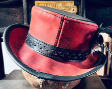 Laden Sie das Bild in den Galerie-Viewer, Zylinder Hut !EINZELSTÜCK! &quot;RED STYLE&quot;