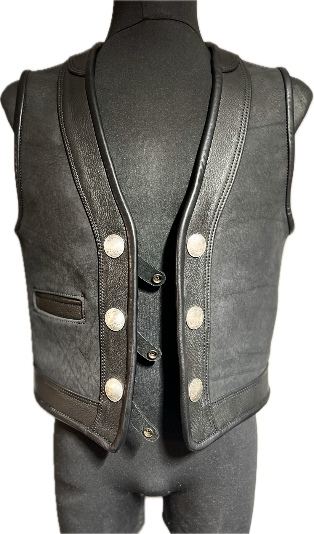 Lederweste !Einzelstück! 
