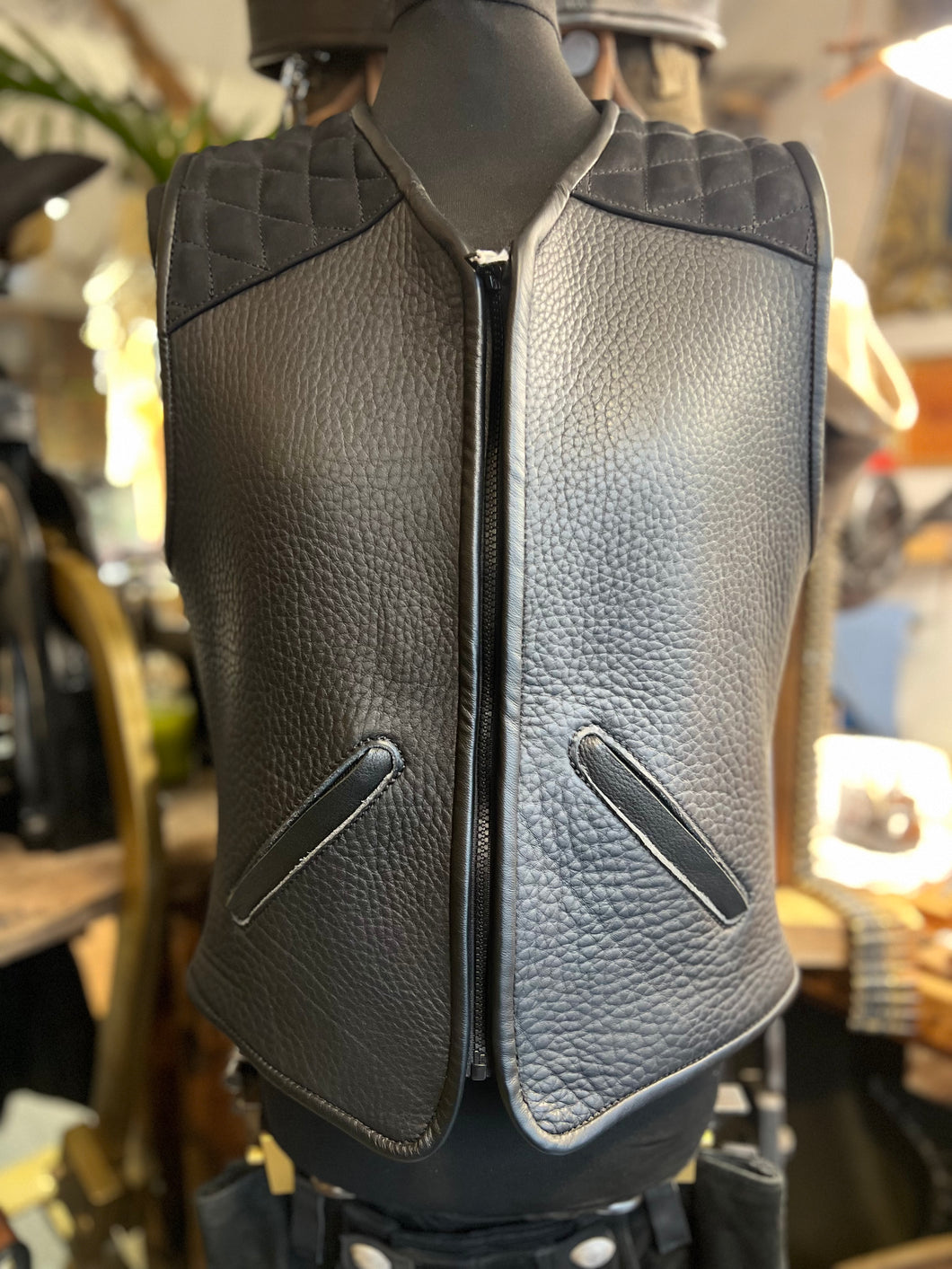 Lederweste !Einzelstück! 